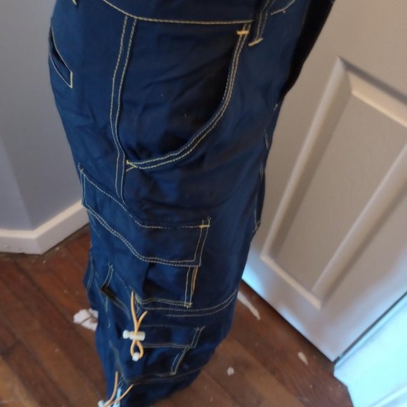 Vintage Y2K rave full length skirt by Macgirl Navy and yellow Sized Small - Picture 4 of 5